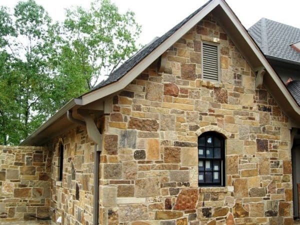 Colonial Natural Stone Veneer Residence