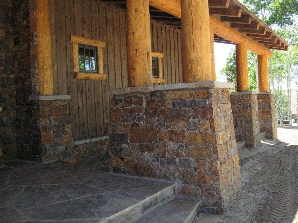 Denali Natural Stone Veneer Entrance