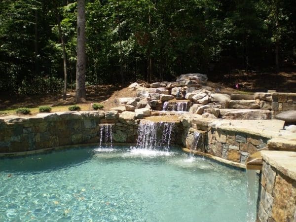 Denali Natural Stone Veneer Outdoor Living Pool