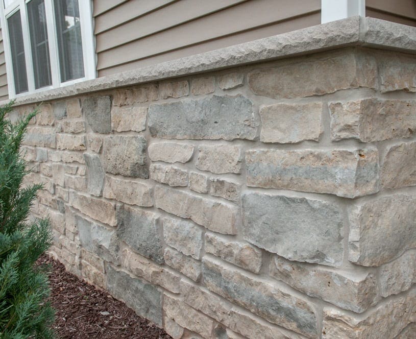 Harbor Springs Real Stone Veneer Wainscotting