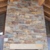 Elkhorn Natural Thin Stone Veneer Fireplace