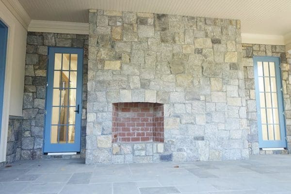 Williamsburg Natural Stone Veneer Fireplace