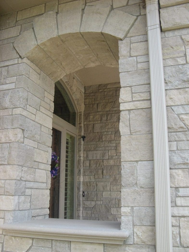 Lockridge Natural Stone Veneer Masonry Entry