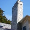 Williamsburg Exterior Chimney Real Stone Veneer Application