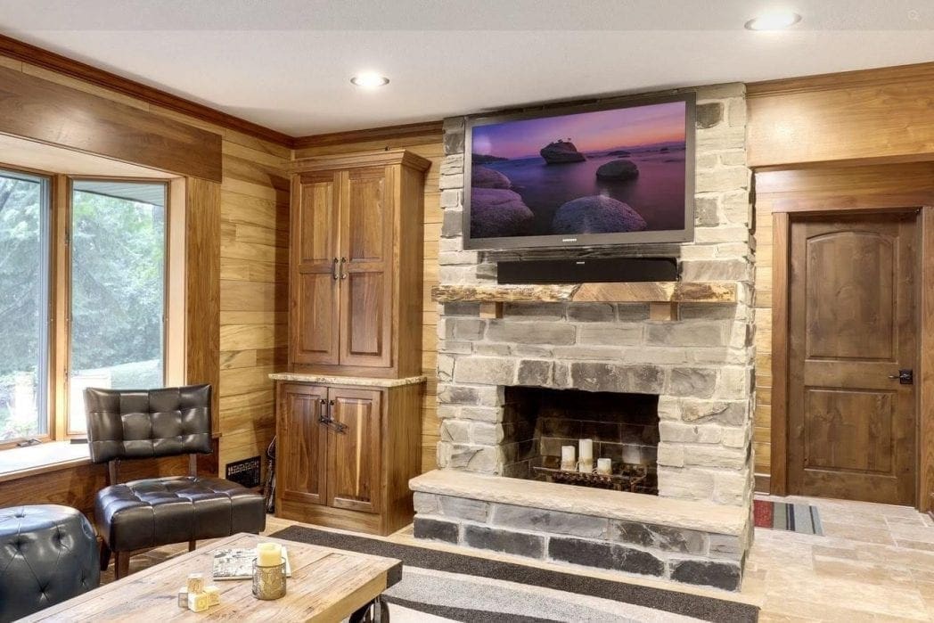 Charcoal Canyon Interior Fireplace