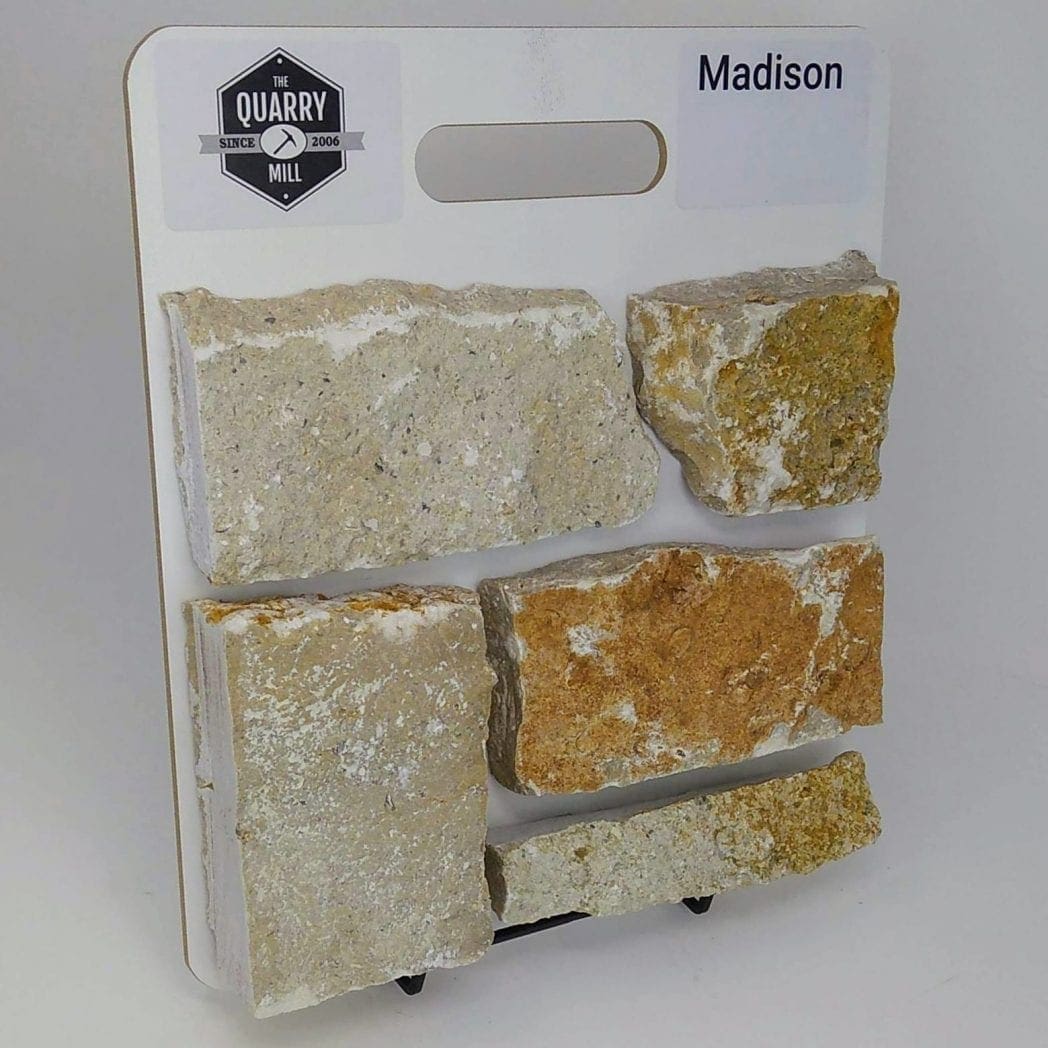 Madison Splitface Ashlar Style Limestone Natural Thin Veneer | Quarry Mill