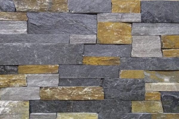 drystack (mortarless) thin ledgestone veneer