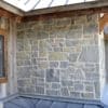 Close-Up of Charcoal Bluff Limestone Exterior Wall