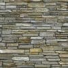 Close-Up of Smokey Gold Real Thin Stone Veneer Ledgestone Wall