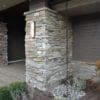 Front Entrance Ledgestone Pillars and Wainscoting