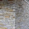 Drystacked Exterior Wall with Smokey Gold Ledgestone Thin Veneer