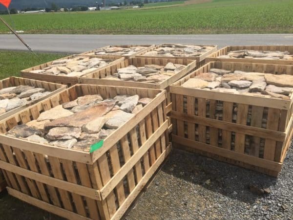 Crates of Pioneer Real Stone Veneer Ready to Ship