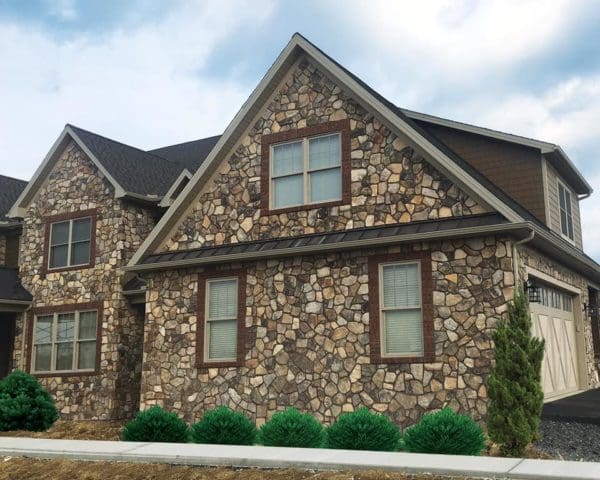 Home Exterior with Pioneer Natural Stone Veneer