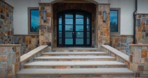 Front Entrance with Timber Creek Real Stone Veneer