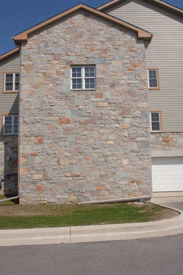 Exterior Accent Wall with Avondale Natural Stone Veneer