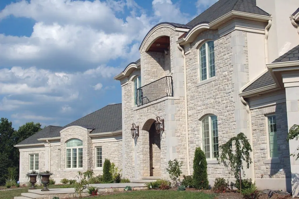 Home Exterior with Edison Natural Stone Veneer