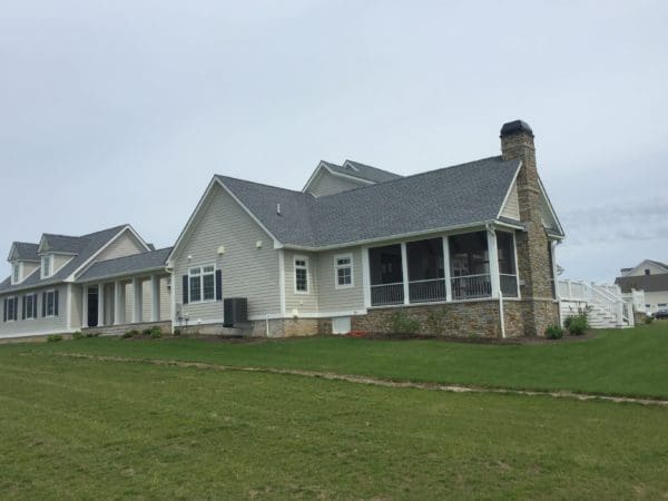 Ranch Style Home Exterior with Helmsdale Natural Stone Veneer