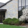 Commercial Exterior Building with Jacksonport Custom Large Heights Dimensional Real Stone Veneer