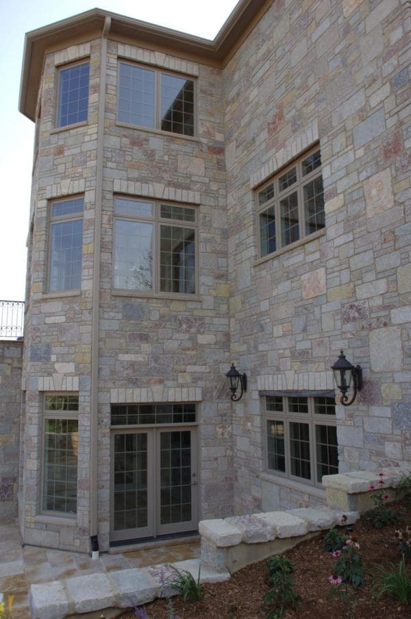 Back View of Home with Ravenna Real Thin Stone Veneer