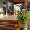 Covered Front Porch with Savannah Real Thin Stone Veneer