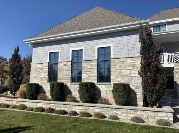 Home Exterior with Big Horn Real Stone Veneer