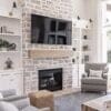 Interior Gas Fireplace with Catskill Natural Stone Veneer