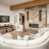 Gas Interior Fireplace with Sumpter Real Stone Veneer