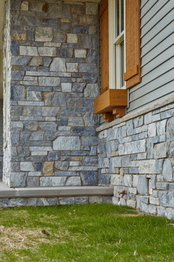 Home exterior with Chamberlain natural stone veneer