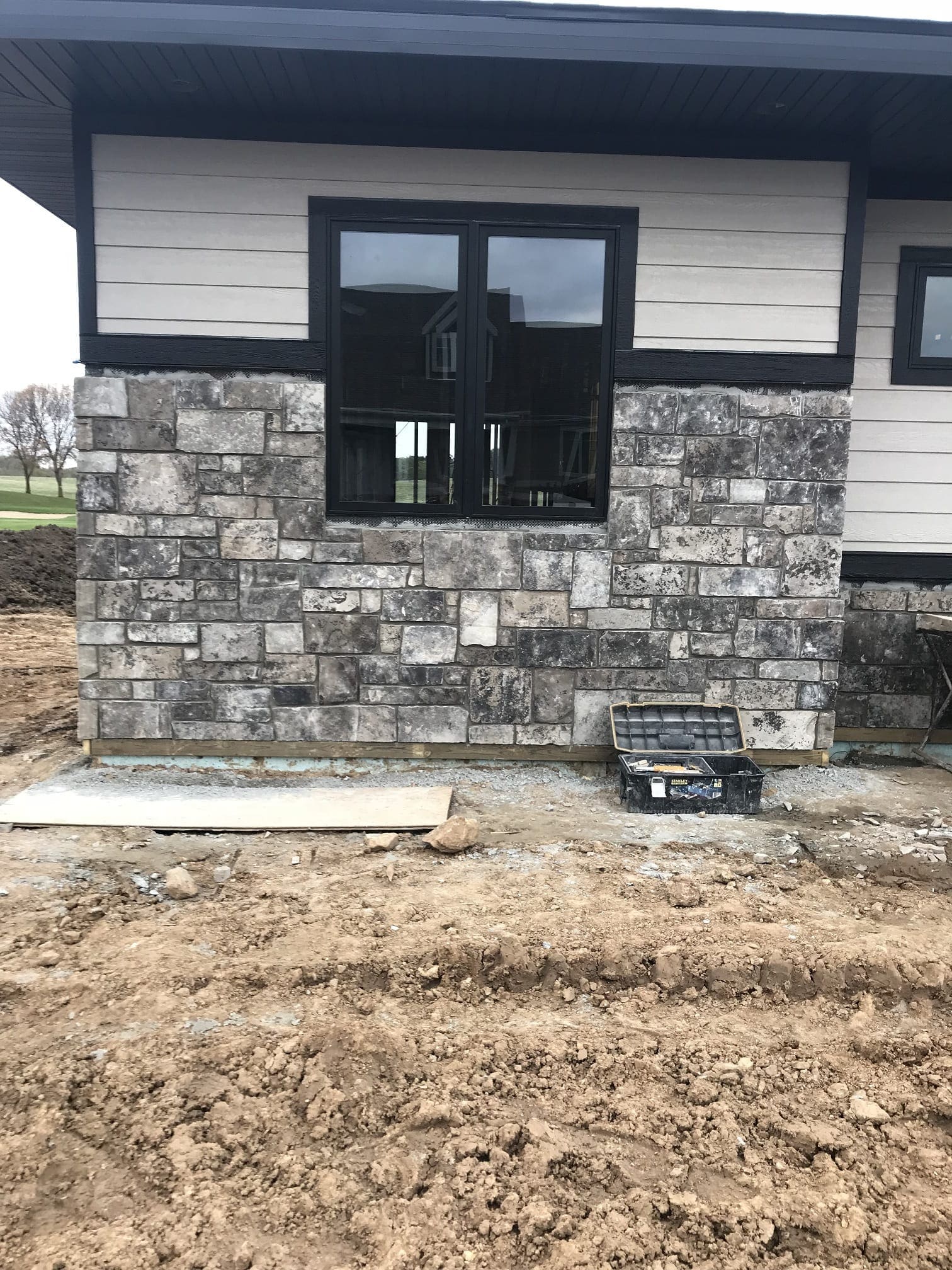 Home exterior with Galaxy real stone veneer