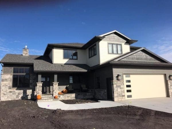 Home exterior with Galaxy natural stone veneer