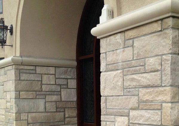 Front Entrance Close-Up with Joliet Real Thin Stone Veneer