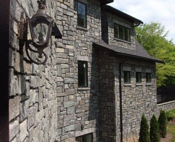 Home Exterior with Monroe Natural Stone Veneer