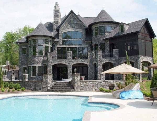 Outdoor Living with Monroe Real Thin Stone Veneer