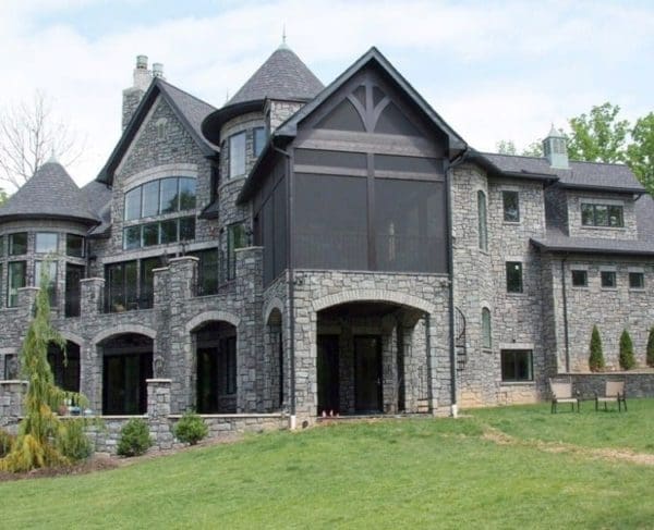 Home Exterior with Monroe Real Stone Veneer