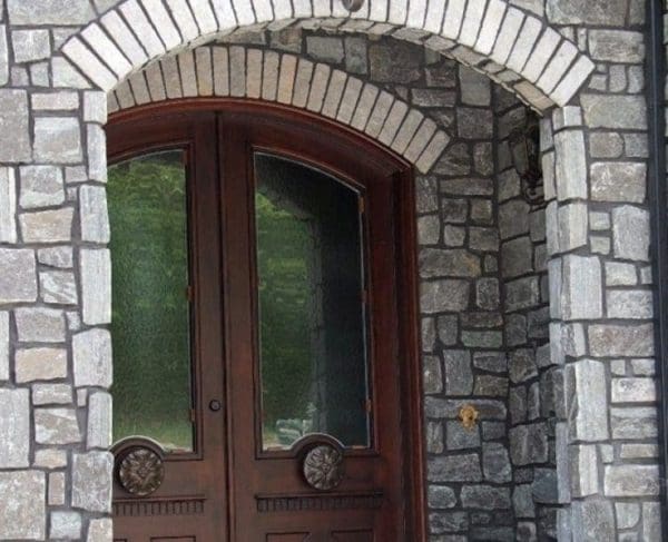 Front Entrance with Monroe Real Stone Veneer
