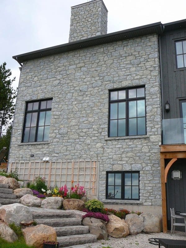 Home Exterior with Nottingham Real Stone Veneer