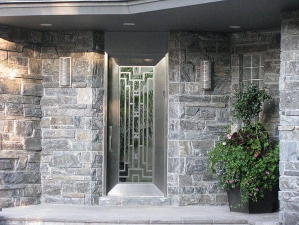 Front Entrance with Pembroke Natural Stone Veneer