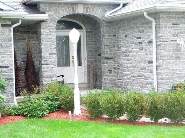 Front Entrance with Seaside Real Stone Veneer