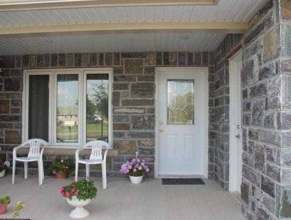 Front Porch with Stockholm Real Stone Veneer