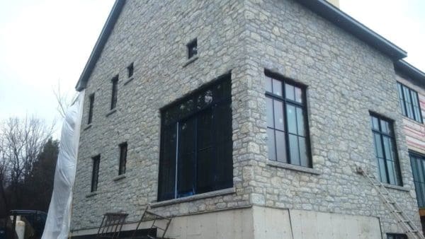 Home Exterior with Nottingham Real Stone Veneer