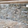 Brunswick and Kenai custom real thin stone veneer blend exterior wainscoting