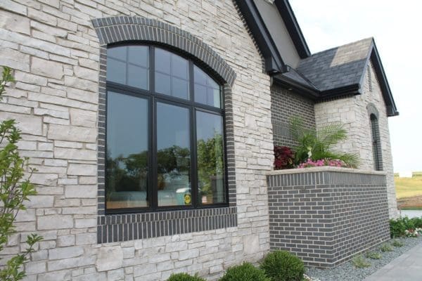 Exterior accent wall with Empire real stone veneer