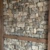 Drystack wall with Foxborough natural stone veneer