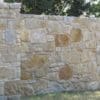 Privacy wall with Rustic Bay fieldledge real thin stone veneer