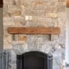 Hampton and Queen Creek Custom Thin Stone Veneer Interior Drystack Fireplace