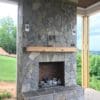 Lowell Real Thin Stone Veneer Drystack Outdoor Fireplace