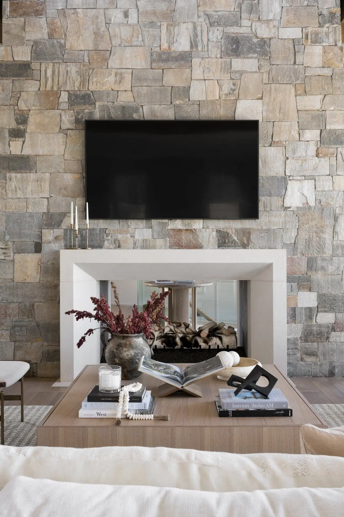 Westgate Natural Thin Stone Veneer Fireplace Surround