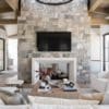 Westgate Natural Thin Stone Veneer Interior Fireplace