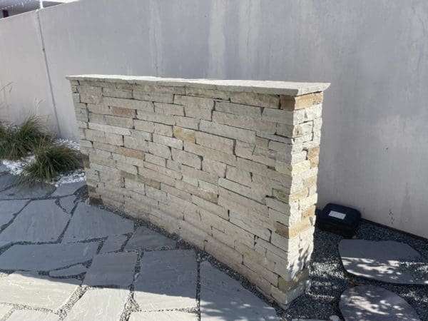 Pewter Ledge Natural Thin Stone Veneer Wall