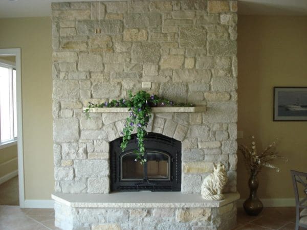 Cotswolds Natural Thin Stone Veneer Fireplace